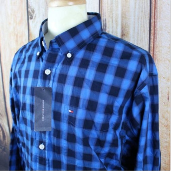 Tommy Hilfiger Men's Button Down Shirt XL Blue - Picture 3 of 6